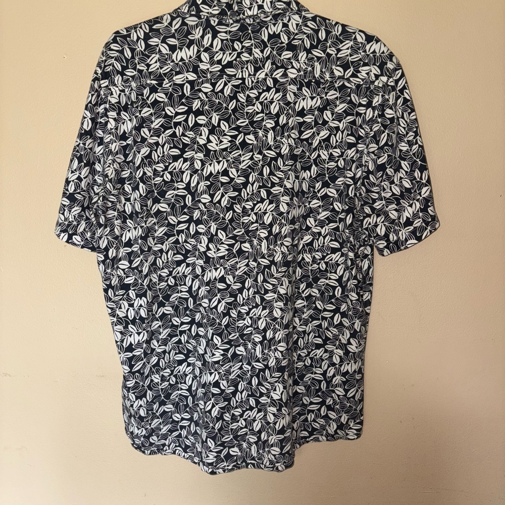 Faherty Men's Navy Avallinas Cotton Button Down Shirt XL Knit Seasons Beach - Picture 4 of 5